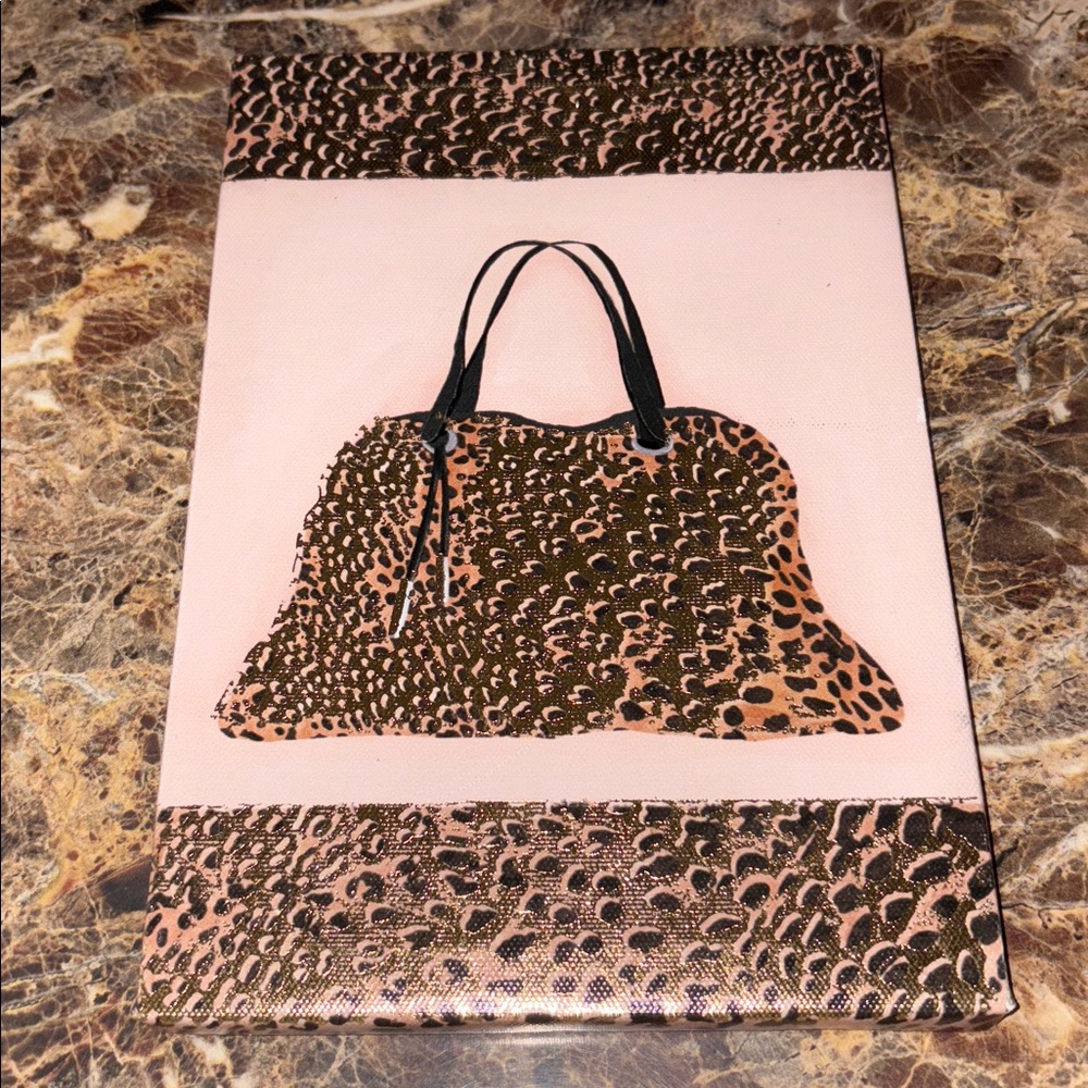 Leopard Print Handbag Canvas Art